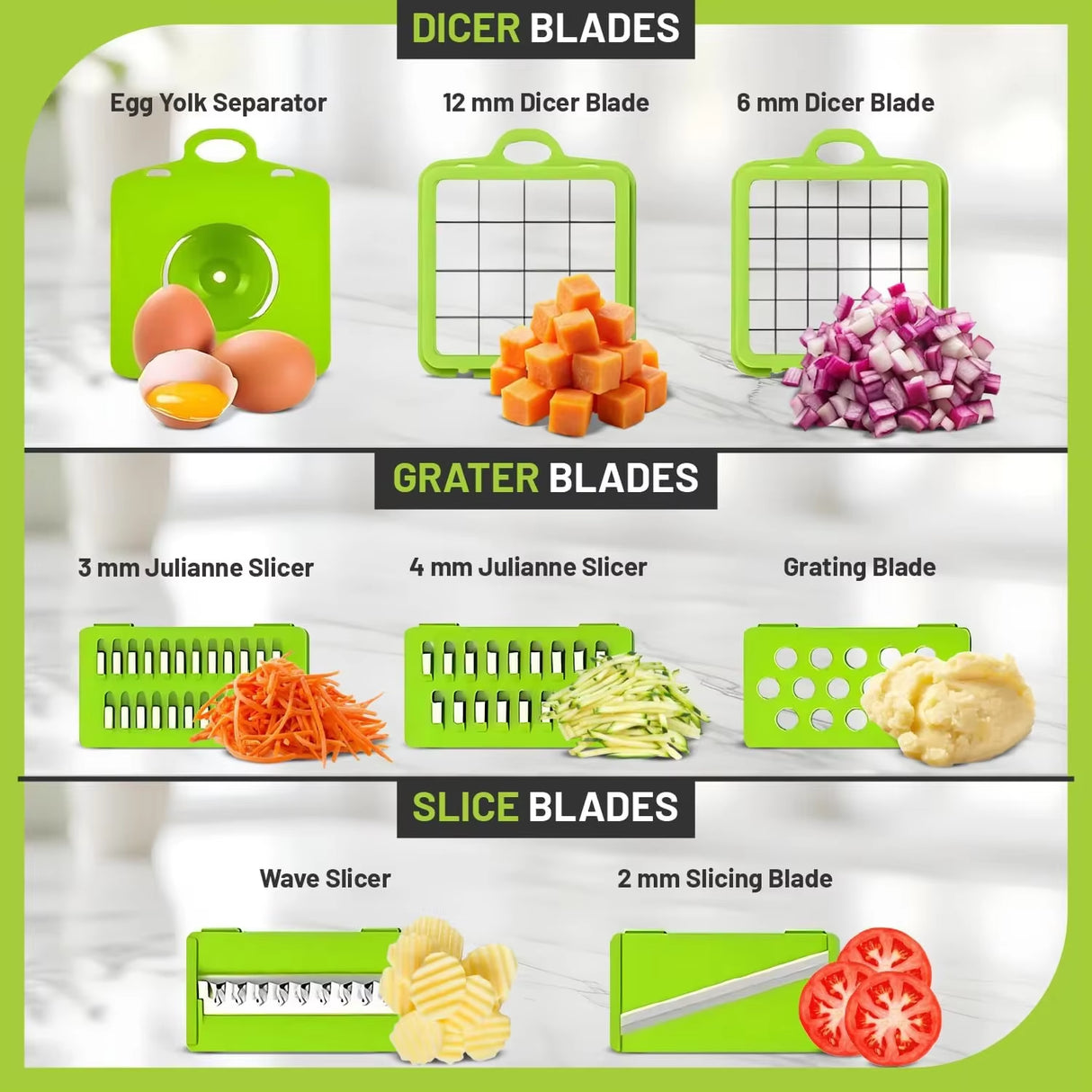 12/22-in-1 Multifunctional Vegetable Chopper – The Ultimate Kitchen Gadget! 🔪🥕🥔