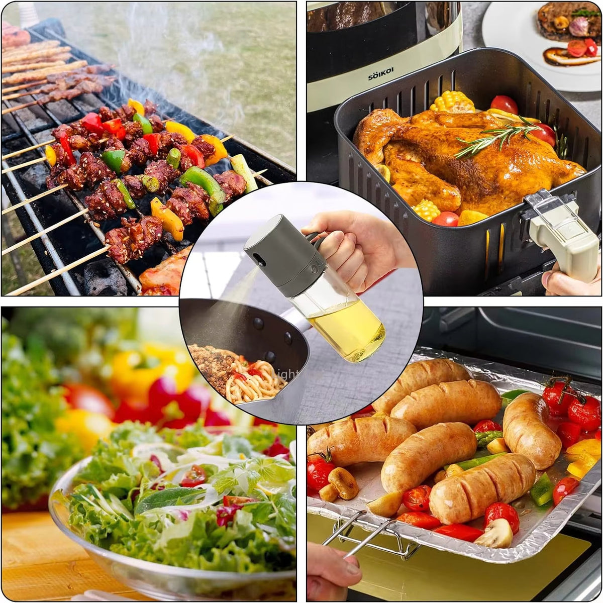 ClearControl™ Glass Oil Sprayer – Mist with Precision, Cook with Confidence