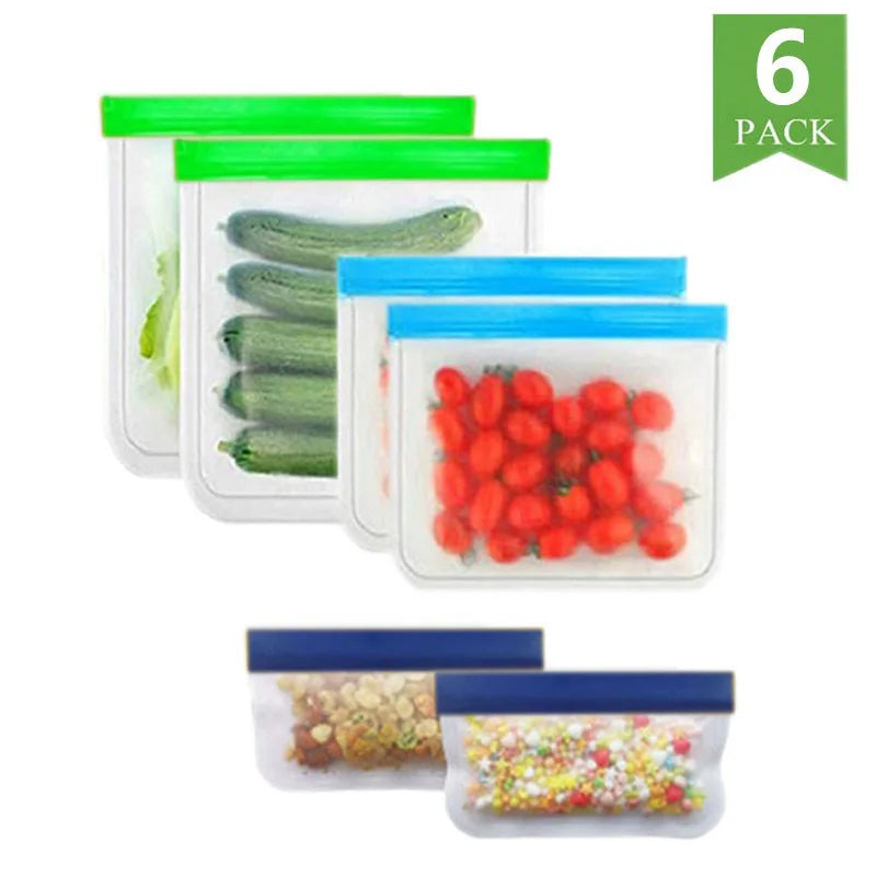 Stand-Up Reusable Silicone Bags – Leakproof, Freezer-Ready & Family-Safe