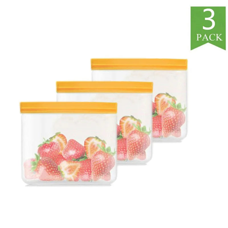 Stand-Up Reusable Silicone Bags – Leakproof, Freezer-Ready & Family-Safe