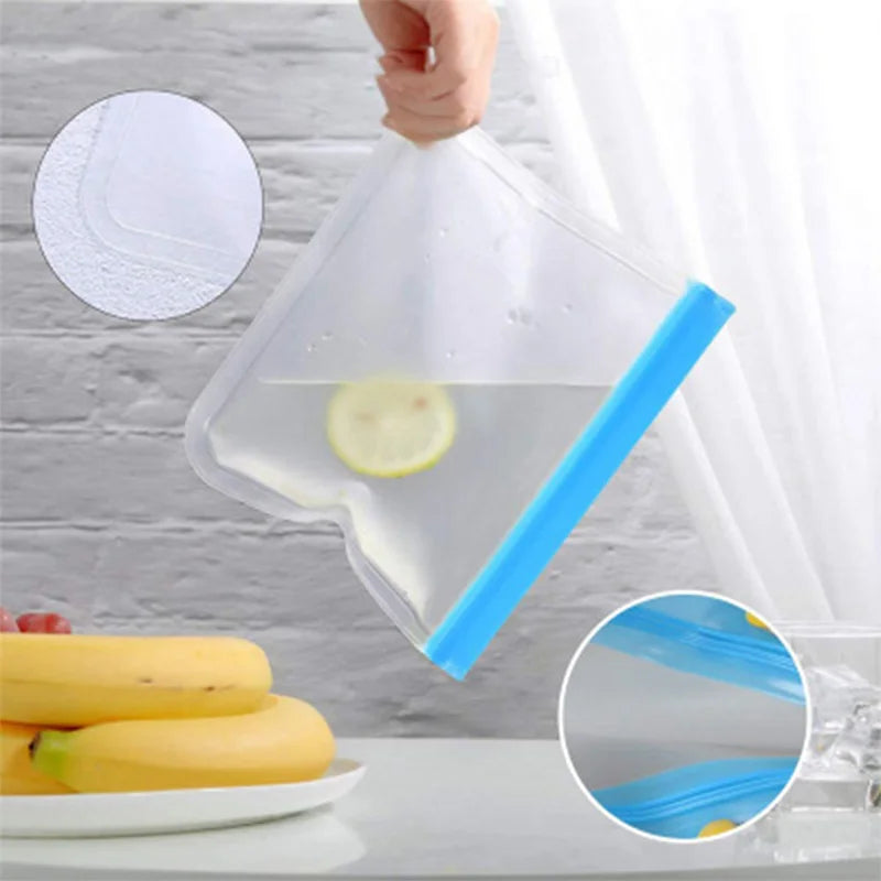 Stand-Up Reusable Silicone Bags – Leakproof, Freezer-Ready & Family-Safe