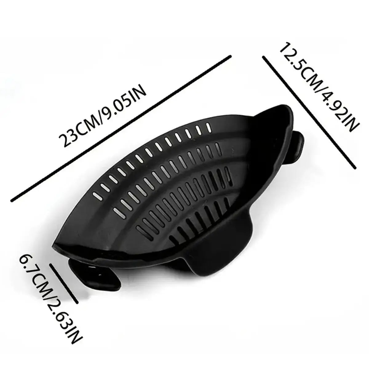 Collapsible Silicone Pasta Strainer and Kitchen Gadget for Cooking