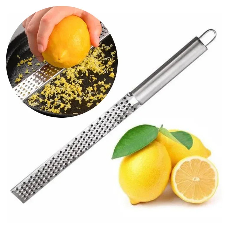 Handheld Stainless Steel Cheese & Garlic Grater – Effortless Grating Every Time! 🧀🍋🧄