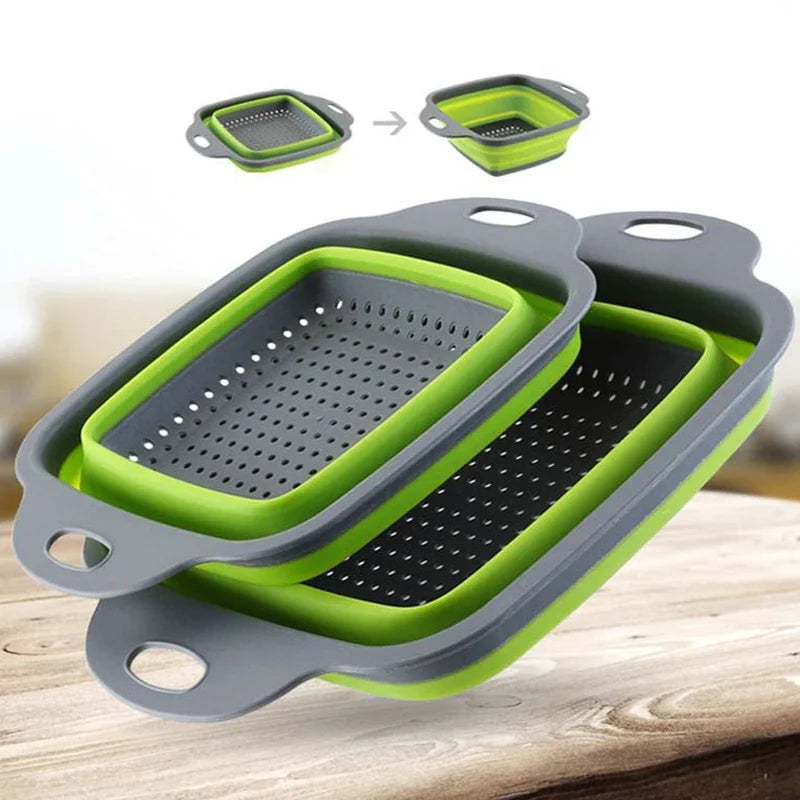 Collapsible Silicone Colander – The Ultimate Space-Saving Kitchen Essential!