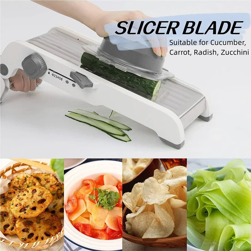 18-in-1 Adjustable Mandoline Slicer – The Ultimate Kitchen Cutting Tool! 🔪🥔🥕