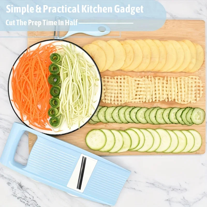 5-in-1 Multi-Functional Vegetable Chopper – Chop, Slice & Dice Like a Pro! 🔪🥕🥒