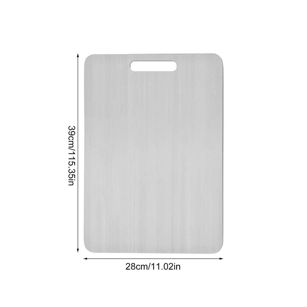 Double-Sided Titanium Cutting Board – Sleek, Strong & Sanitary