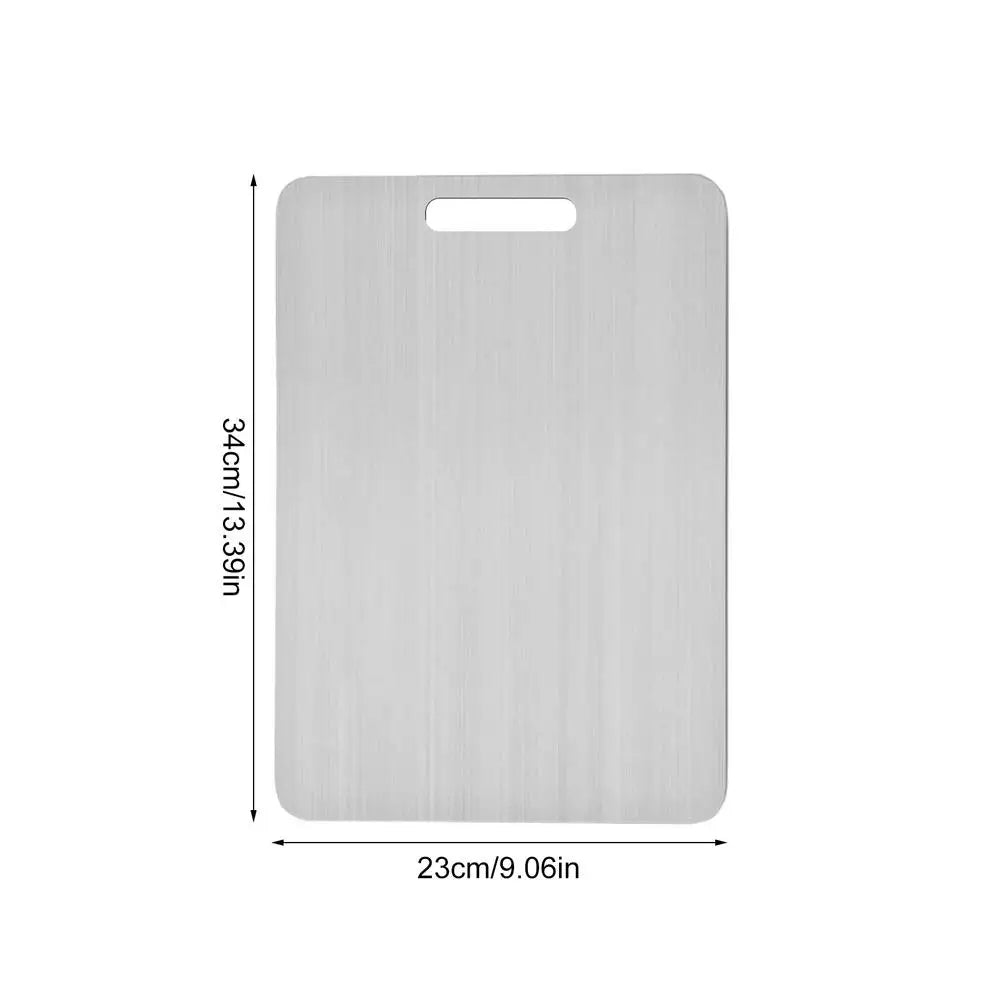 Double-Sided Titanium Cutting Board – Sleek, Strong & Sanitary
