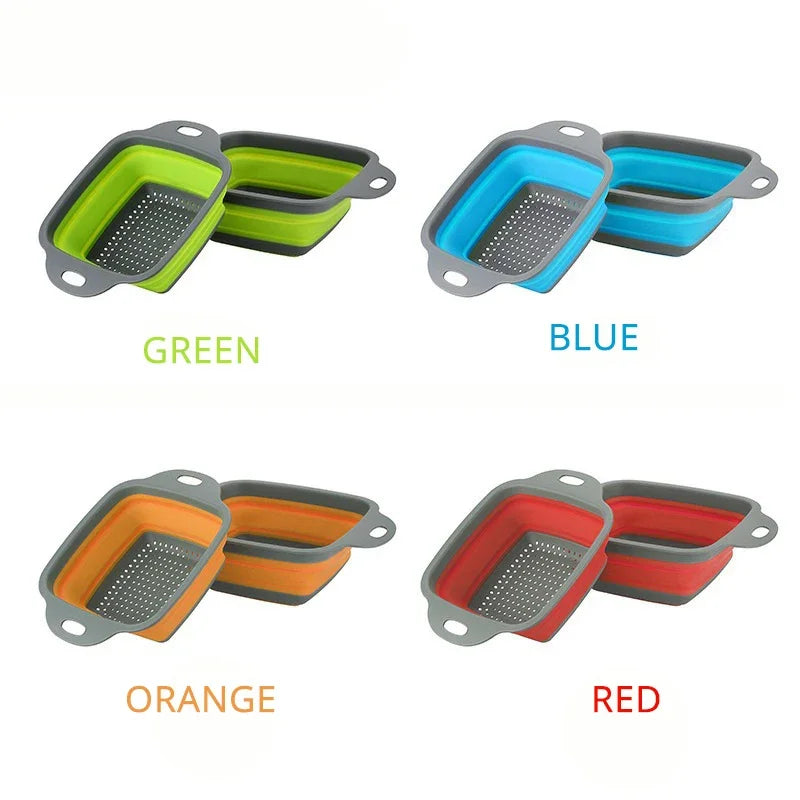 Collapsible Silicone Colander – The Ultimate Space-Saving Kitchen Essential!