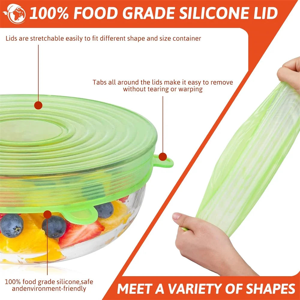 Reusable Silicone Stretch Lids — The Eco-Smart Way to Keep Food Fresh