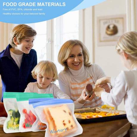 Reusable Silicone Food Bags – Durable, Versatile, Planet-Friendly