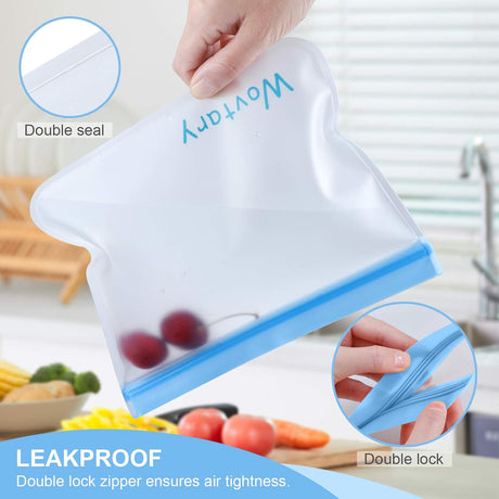 Reusable Silicone Food Bags – Durable, Versatile, Planet-Friendly