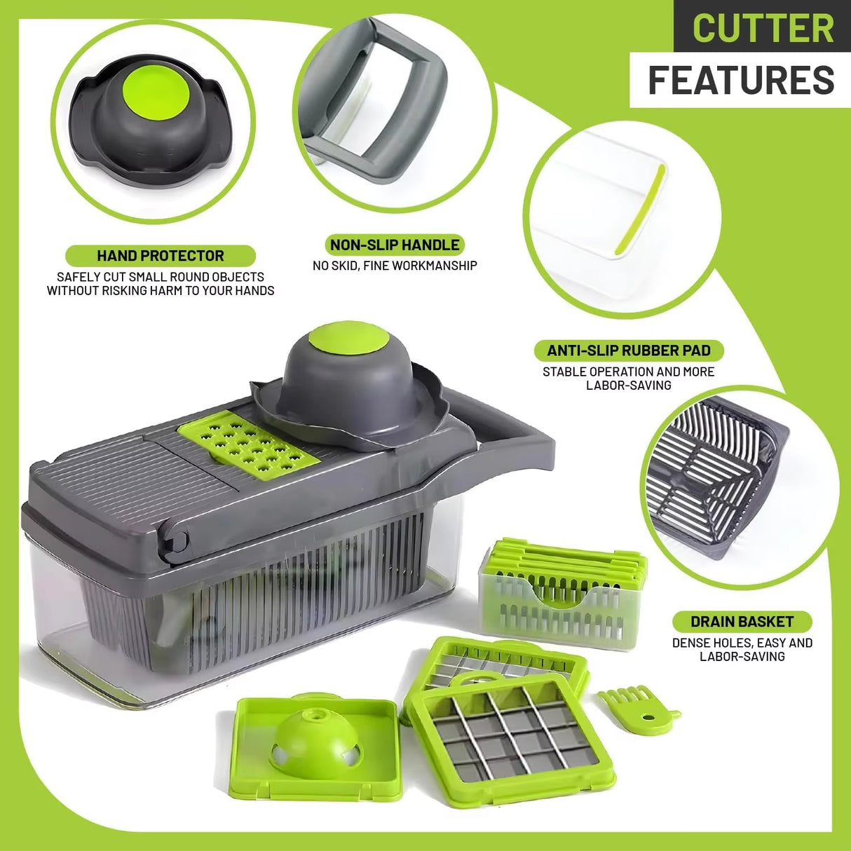 12/22-in-1 Multifunctional Vegetable Chopper – The Ultimate Kitchen Gadget! 🔪🥕🥔
