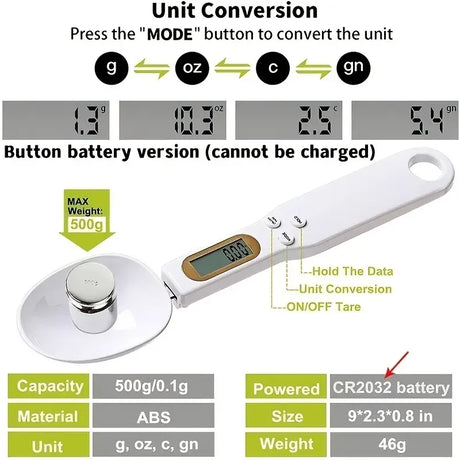 Precision Spoon Scale — Smart Digital Measuring Spoon