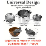 Collapsible Silicone Pasta Strainer and Kitchen Gadget for Cooking