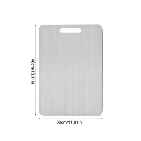 Double-Sided Titanium Cutting Board – Sleek, Strong & Sanitary